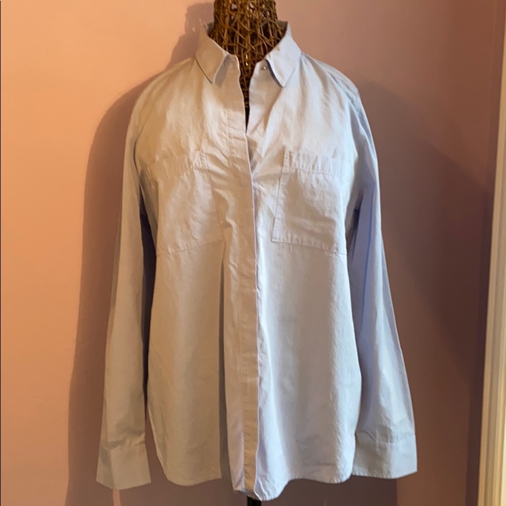 White House Black Market Light Blue Top